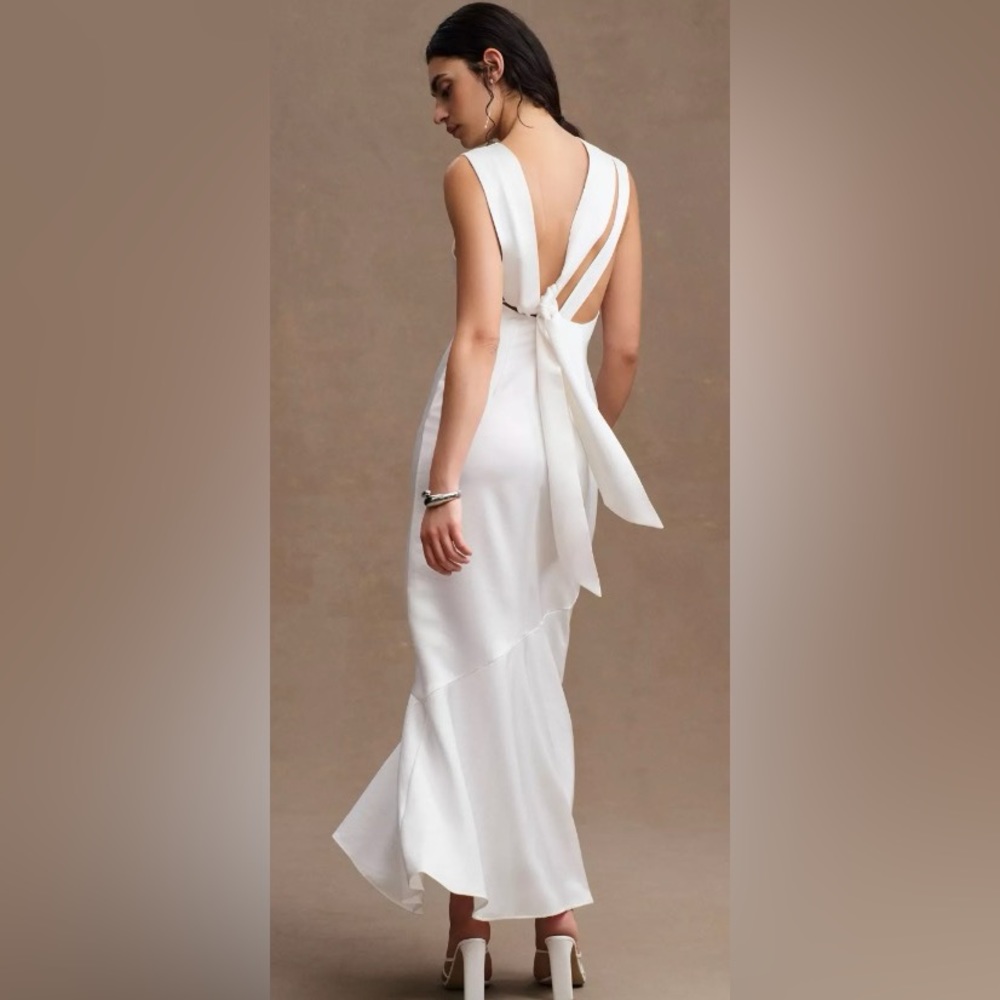 Significant Other Lana Cowl-neck Satin Gown